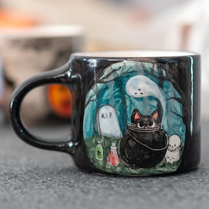 Halloween Black Cat Mug